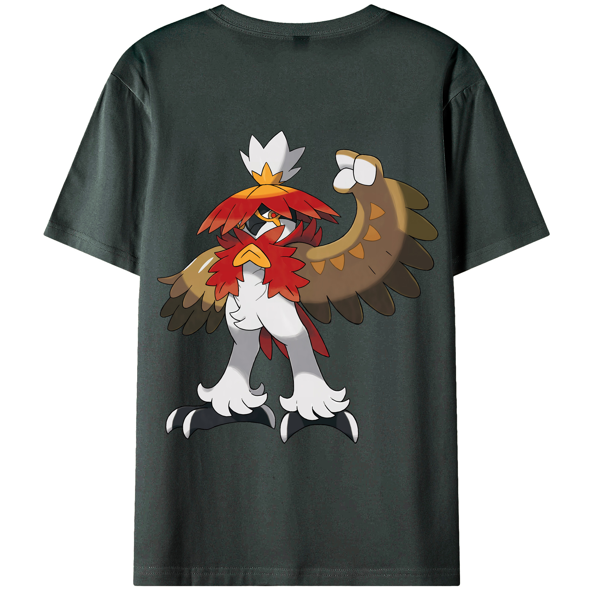 （画像用） ポケットモンスター Pokémon 綿100％ メンズ半袖Tシャツ（バックプリント） 通気性
